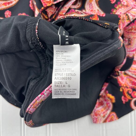 Alex Marie Womens Paisley Print Swim Dress Adjustable Straps Size L bathing suit - Picture 6 of 6